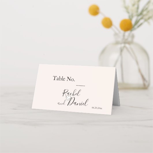 Carte De Placement Mariage moderne (Devant)