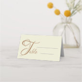 Carte De Placement Mariage Moderne Bleu Nuit & Or (Devant)