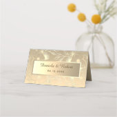 Carte De Placement Mariage Moderne Faux Or (Dos)