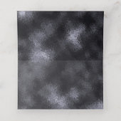 Carte De Placement Mariage moderne noir et or (Intérieur déplié)