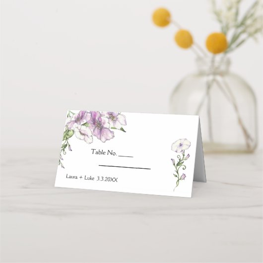 Carte De Placement Mariage moderne Pansy (Devant)