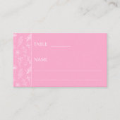 Carte De Placement Mariage moderne rose chaud (Devant)
