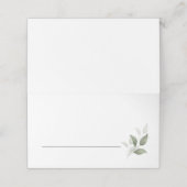 Carte De Placement Mariage moderne verdure (Extérieur déplié)