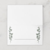 Carte De Placement Mariage moderne verdure (Extérieur déplié)