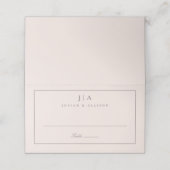 Carte De Placement Mariage Monogramme classique (Extérieur déplié)