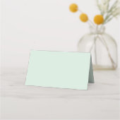 Carte De Placement Mariage Monogramme Moderne Menthe et Noir (Dos)
