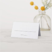 Carte De Placement Mariage Monogramme noir & écrin classique (Devant)