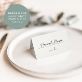 Carte De Placement Mariage Monogramme noir & écrin classique