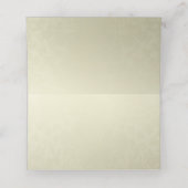 Carte De Placement Mariage Monogramme Or (Intérieur déplié)