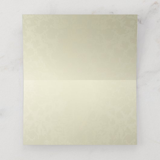 Carte De Placement Mariage Monogramme Or (Intérieur déplié)