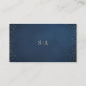 Carte De Placement Mariage monogramme sophistiqué Parties scintillant (Dos)