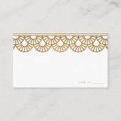 Carte De Placement Mariage Motif Art déco (Devant)