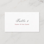 Carte De Placement Mariage Motif classique complexe de géométrie vint (Dos)