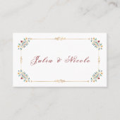 Carte De Placement Mariage Motif classique complexe de géométrie vint (Devant)