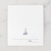 Carte De Placement Mariage nautique | (Extérieur déplié)
