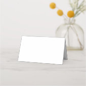 Carte De Placement Mariage noir et blanc simple (Dos)