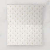 Carte De Placement Mariage opulent dans le jardin doré (Intérieur déplié)