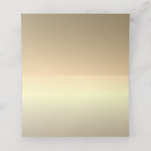 Carte De Placement Mariage or et bleu (Intérieur déplié)