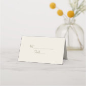 Carte De Placement Mariage Or Romantique (Devant)