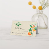 Carte De Placement Mariage Orange Blossom (Dos)