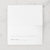 Carte De Placement Mariage orange brûlé simple (Extérieur déplié)