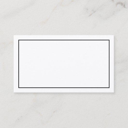 Carte De Placement Mariage papier Kraft rustique vierge (Devant)
