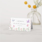 Carte De Placement Mariage papillons modernes  (Dos)