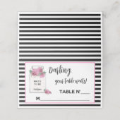 Carte De Placement Mariage Paris Couture Fête de Fiançailles de la ma (Extérieur déplié)