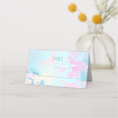 Carte De Placement Mariage pastel abstrait moderne  (Devant)