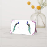 Carte De Placement Mariage Peacock<br><div class="desc">Belle carte de mariage paon.</div>