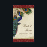 Carte De Placement Mariage Peacock & Feather<br><div class="desc">SÉLECTION DE PAPIER: Ceci est montré sur le "papier de base", un autre grand choix serait "perle" qui est une surface brillante blanche et pearlisée. Il serait aussi beau sur le lin, le feutre ou l'un des autres choix. PALETTE DE COULEUR: rouge bordeaux profond, tan, bleu royal crème, vert et...</div>