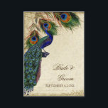 Carte De Placement Mariage Peacock & Feather Table Siège Escort<br><div class="desc">SÉLECTION DE PAPIER : Ceci est montré sur "papier de base", un autre grand choix serait "perle" qui est une surface blanche et brillante perle. Il serait aussi beau sur le lin, le feutre ou l'un des autres choix. PALETTE DE COULEUR : crème, bronze, crème bleu royal, vert et rouille....</div>