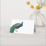 Carte De Placement Mariage Peacock vintage<br><div class="desc">Mariage de paon vintage simple ou d'autres cartes de place pour occasion spéciale. Un joli paon illustration carte mariage place design. La couleur arrière - plan peut être changée si vous le souhaitez.</div>