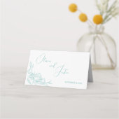Carte De Placement Mariage Peony Elegance (Dos)