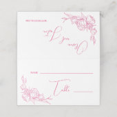 Carte De Placement Mariage Peony Elegance (Extérieur déplié)