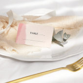 Carte De Placement Mariage photo de script en gras flush & Bloom plié