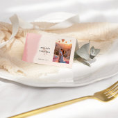 Carte De Placement Mariage photo de script en gras flush & Bloom plié