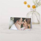 Carte De Placement Mariage Photo Éditorial Moderne (Dos)
