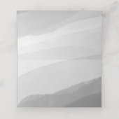 Carte De Placement Mariage photo moderne en couleur noire plié (Intérieur déplié)