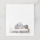 Carte De Placement Mariage photo moderne Faux Vellum (Extérieur déplié)