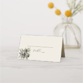 Carte De Placement Mariage Photo Olive Ivoire (Devant)