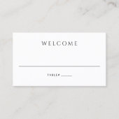 Carte De Placement Mariage Photo Simple Moderne (Devant)