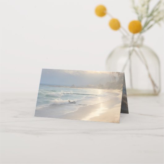 Carte De Placement Mariage plage (Dos)
