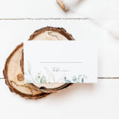 Carte De Placement Mariage plat Airy Greenery et Gold Leaf