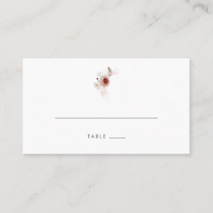 Carte De Placement Mariage plat floral simple