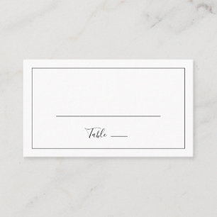 Carte De Placement Mariage plat minimaliste