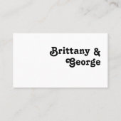 Carte De Placement Mariage plat moderne rétro (Dos)