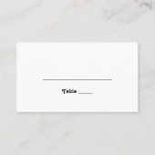 Carte De Placement Mariage plat moderne rétro (Devant)