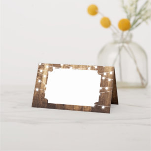 Carte De Placement Mariage plié noir rouge à grange rustique
