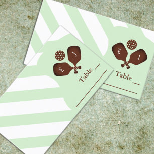 Carte De Placement Mariage Rayures Prépa Pickleball